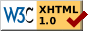 Validation icon XHTML1.0